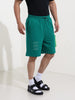 Men's Grey Relaxed Fit Character Batman Printed Shorts