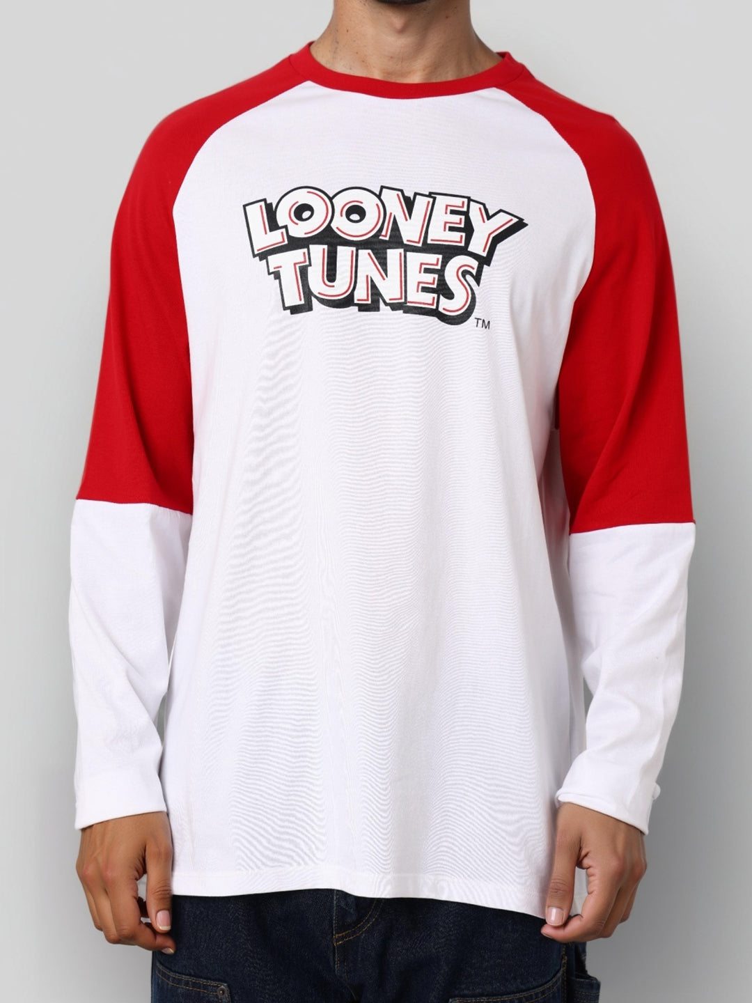 Men's Oversized Looney Tunes Print T-Shirt