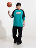 Men's Green Oversized Fit Character Tom & Jerry Printed Crew Neck T-Shirt