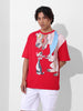 Men's Printed Applique Boxy T-shirt
