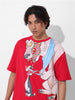 Men's Printed Applique Boxy T-shirt