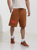 Men's Grey Relaxed Fit Character Bugs Bunny Printed Shorts