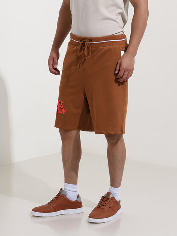 Men's Grey Relaxed Fit Character Bugs Bunny Printed Shorts