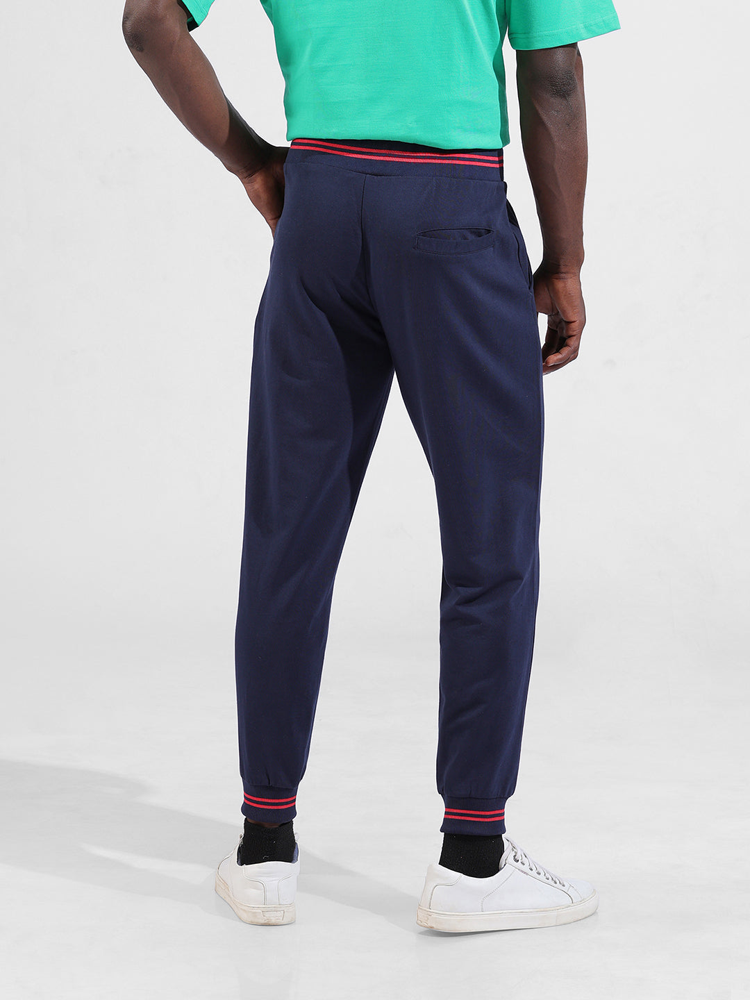 Men's Regular Fit Blue Joggers