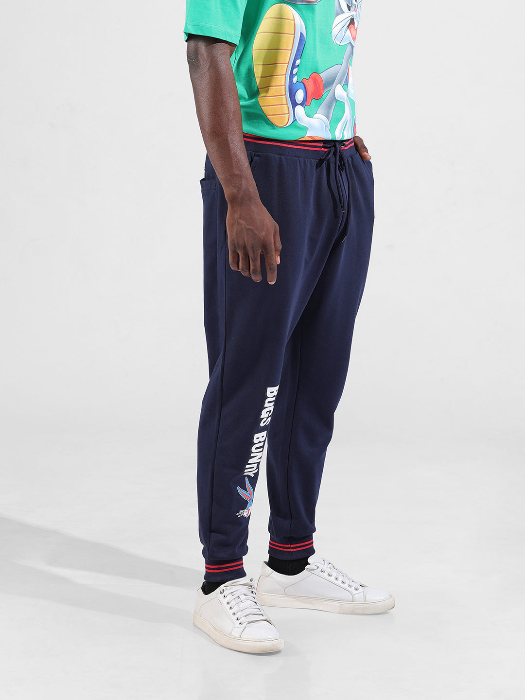 Men's Regular Fit Blue Joggers