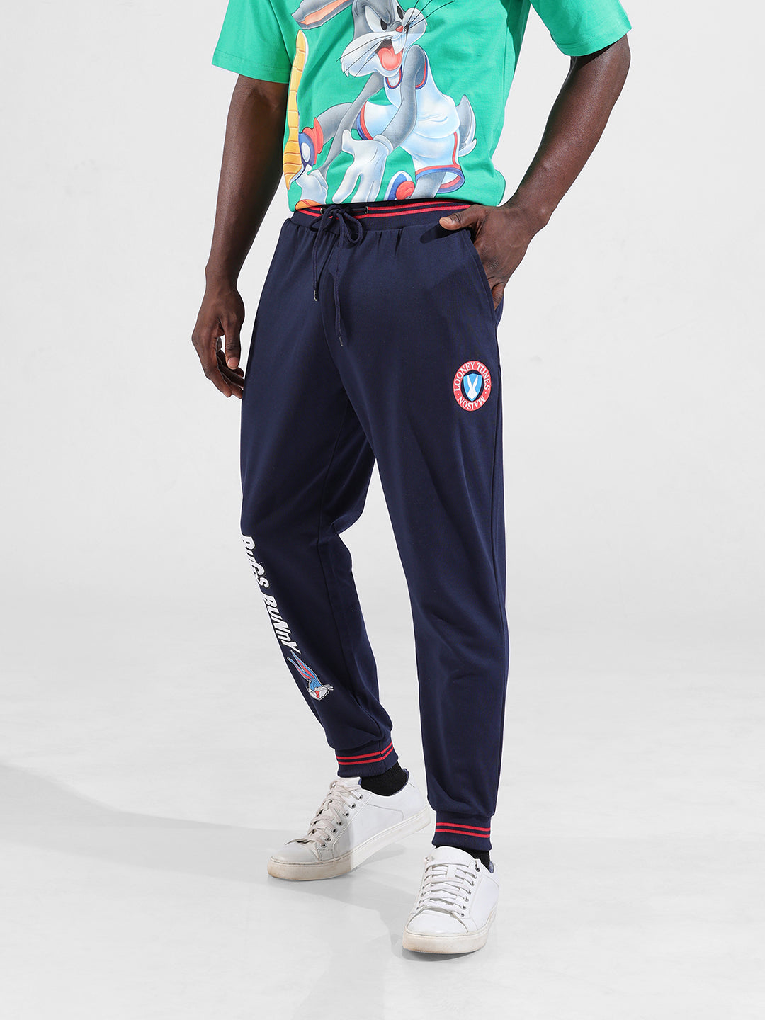 Men's Regular Fit Blue Joggers