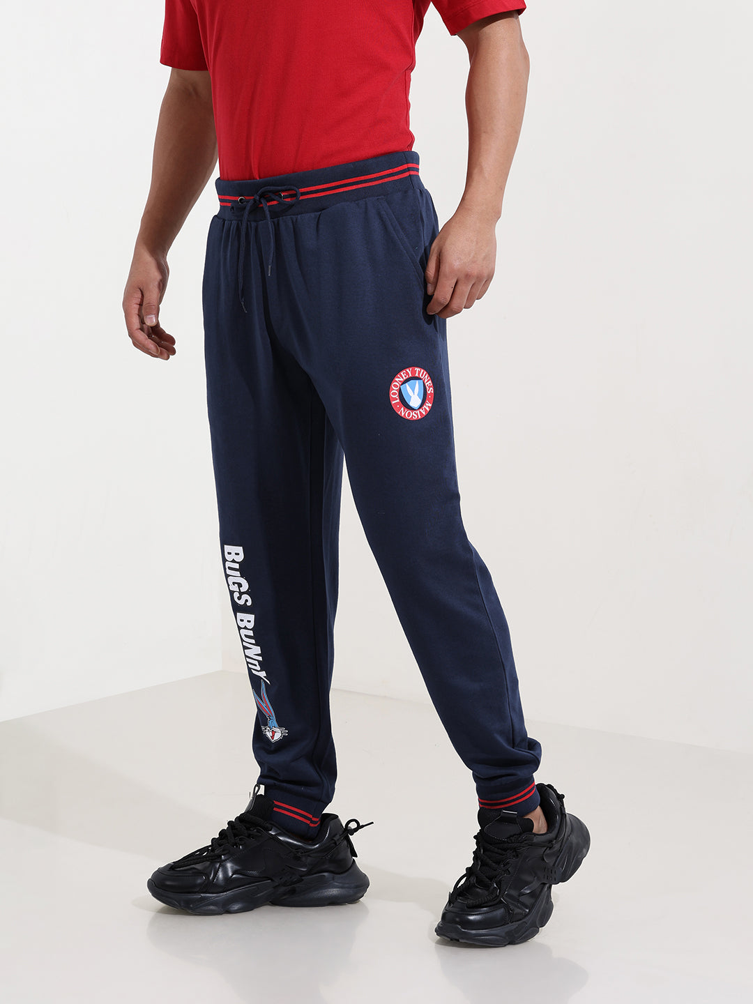 Men's Blue Bugs Bunny Character Joggers