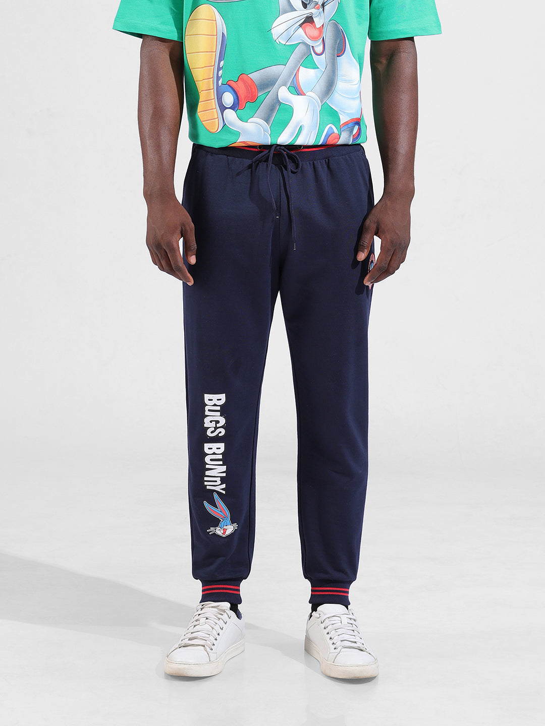 Men's Regular Fit Blue Joggers