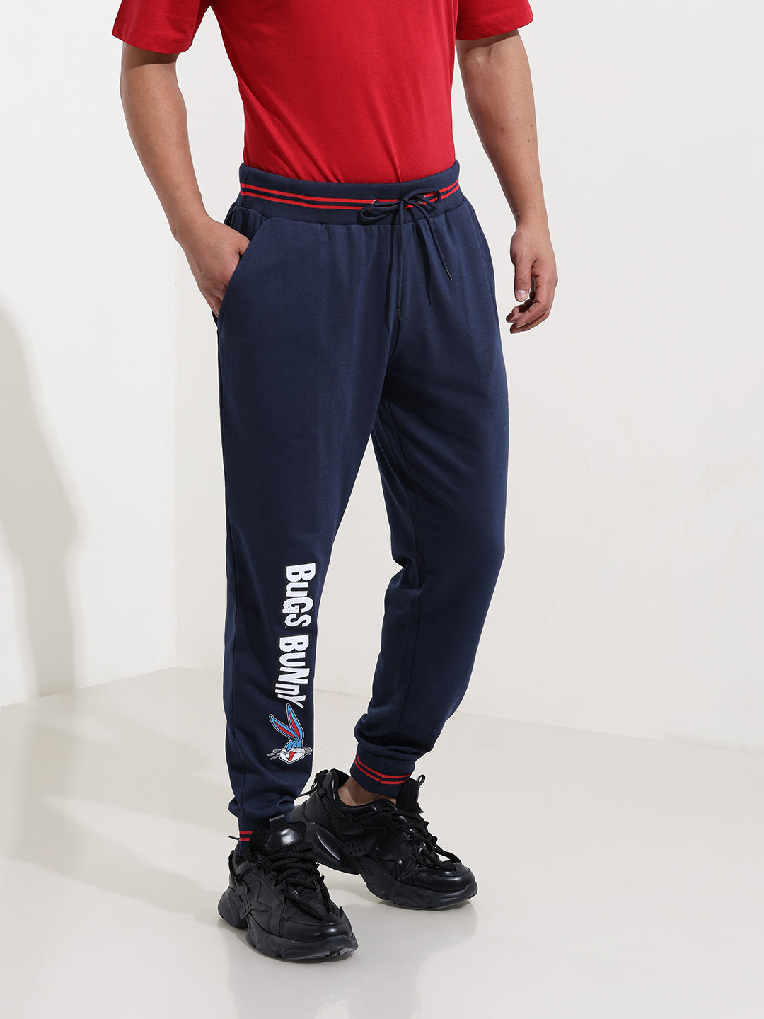 Men's Blue Bugs Bunny Character Joggers