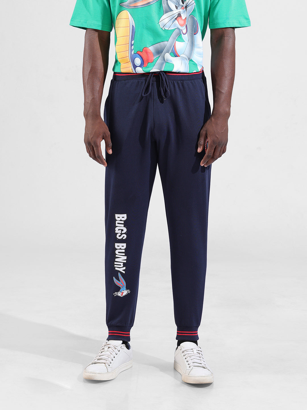 Men's Regular Fit Blue Joggers