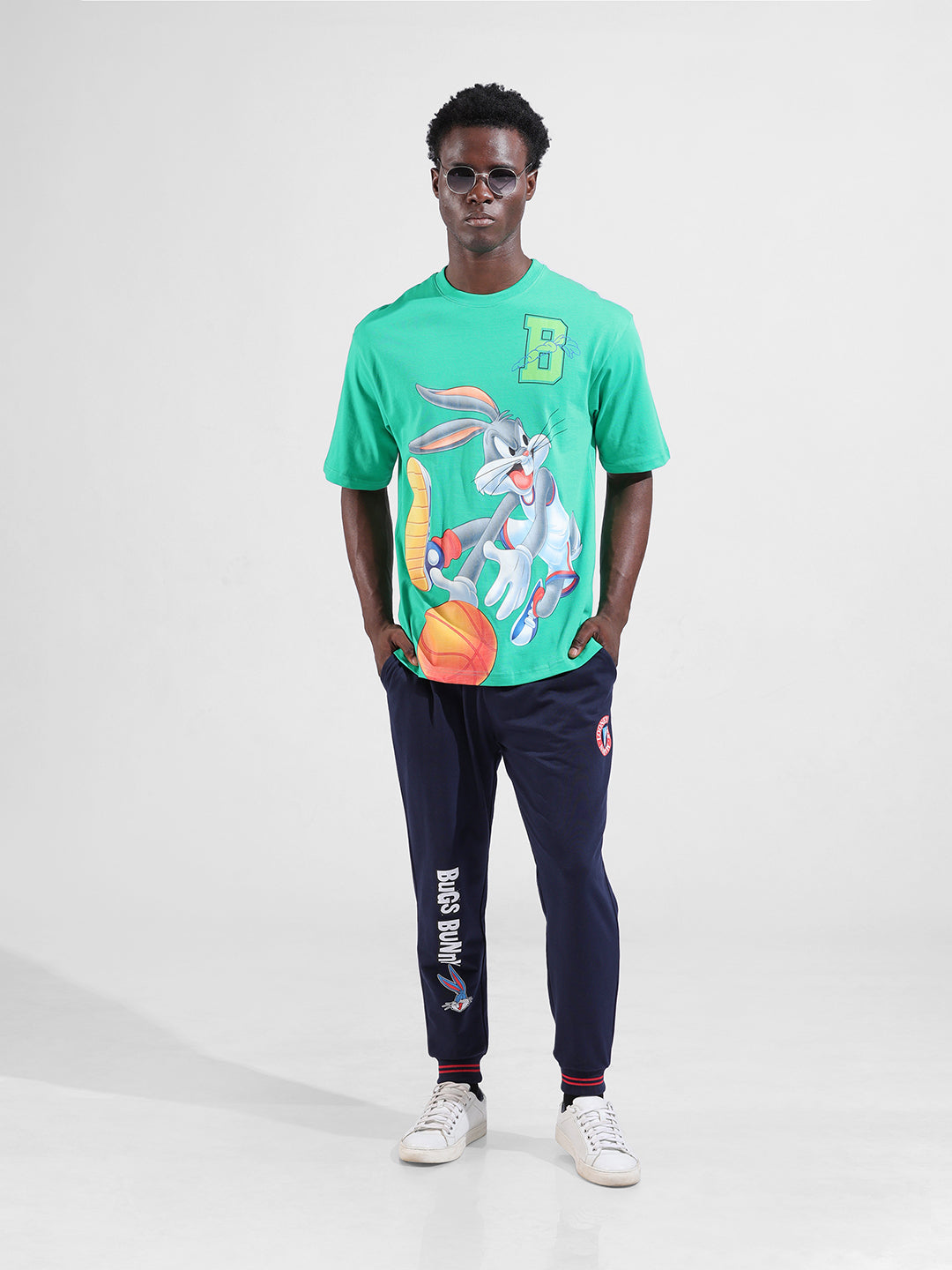 Men's Regular Fit Blue Joggers