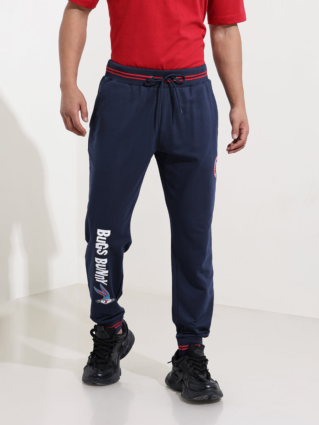 Men's Blue Bugs Bunny Character Joggers