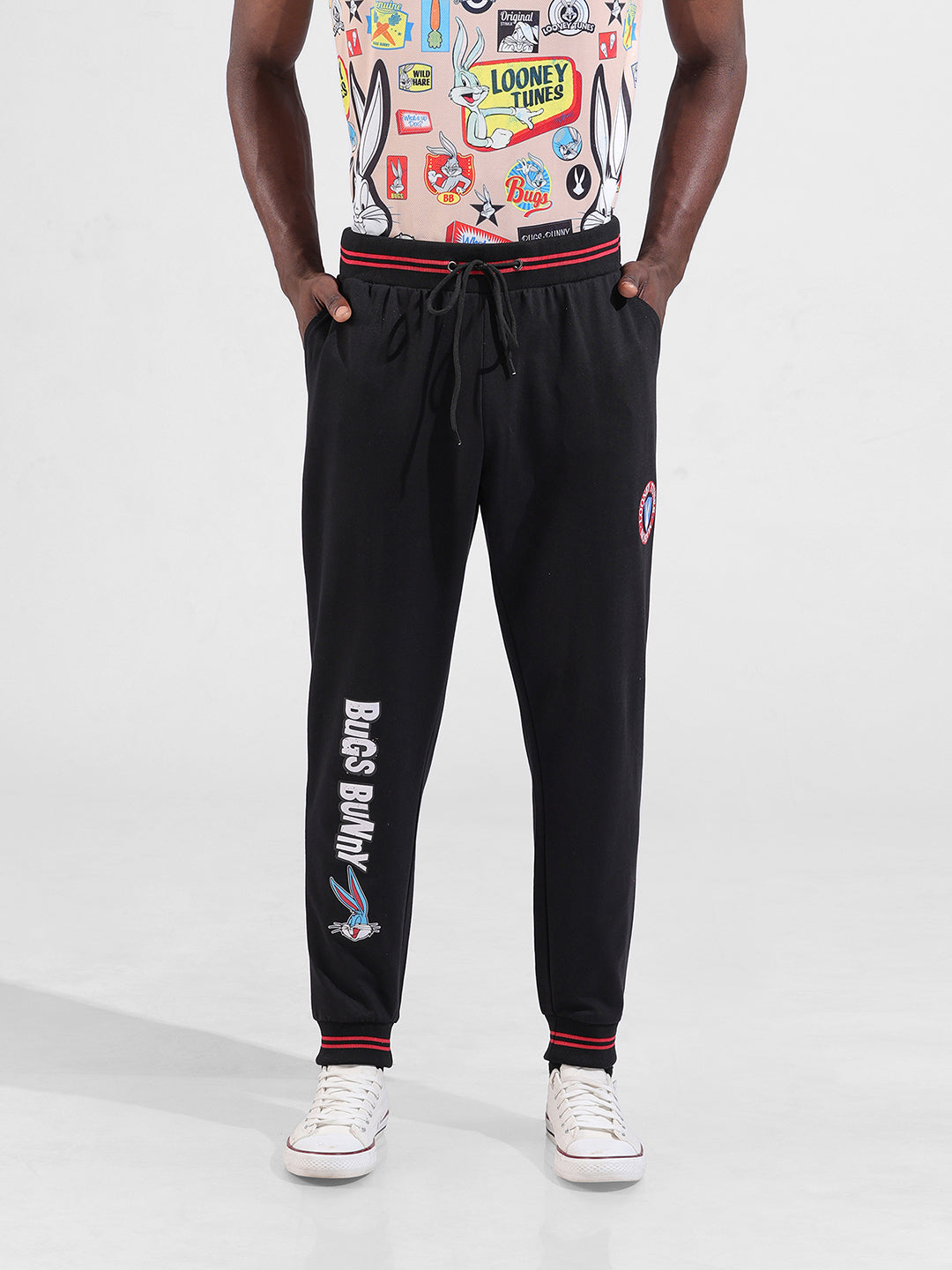 Men's Regular Fit Black Joggers