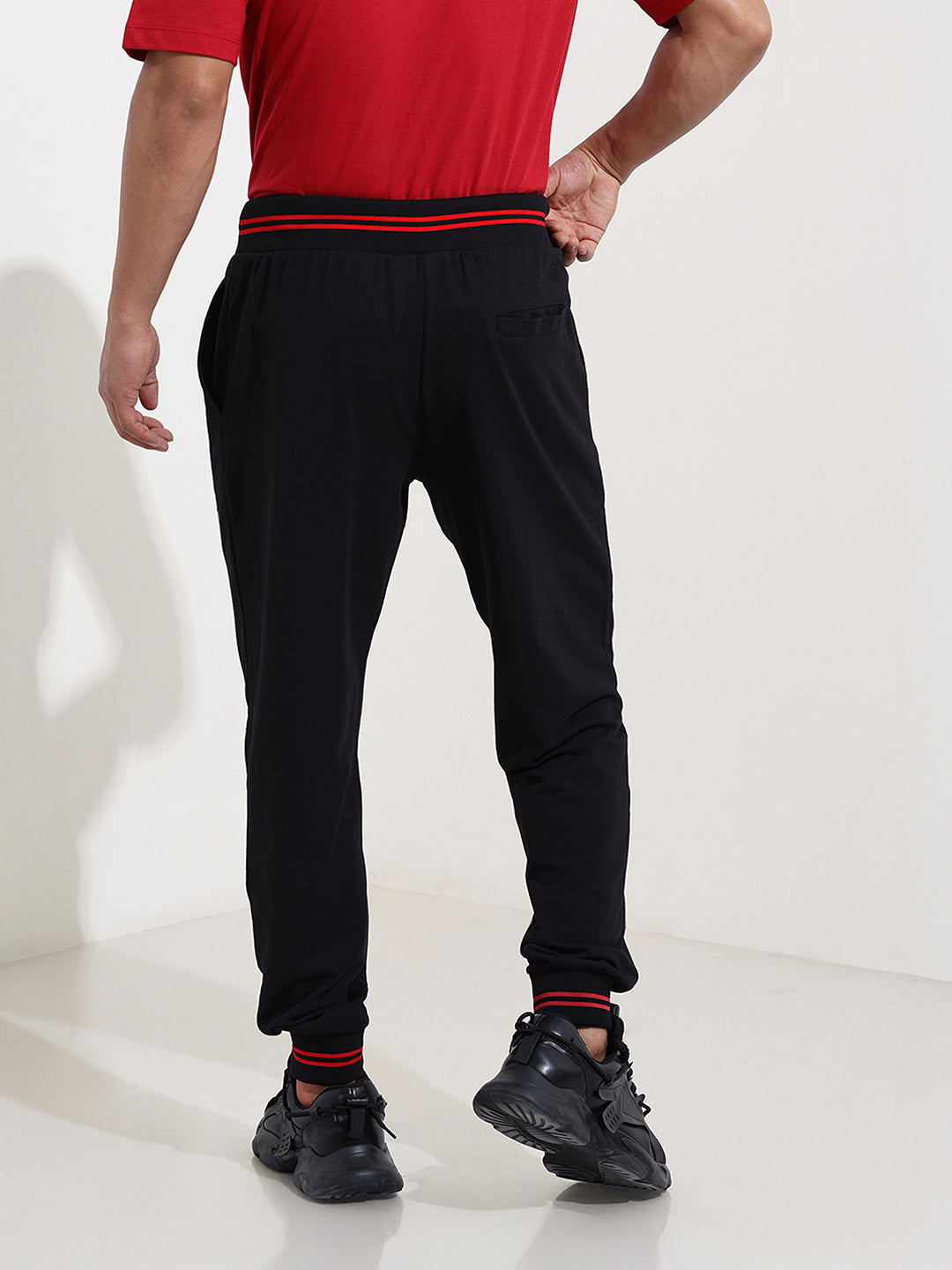 Men's Black Bugs Bunny Character Joggers