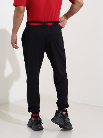 Men's Black Bugs Bunny Character Joggers