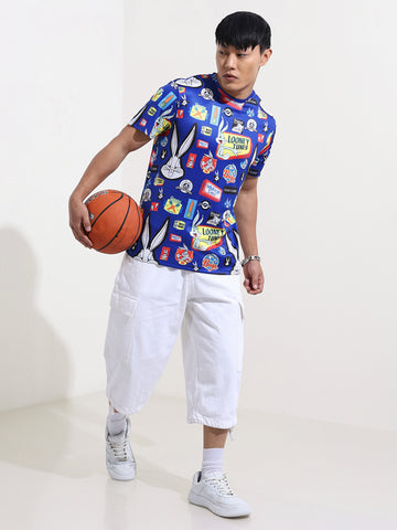 Men's Printed Pockets Slim Fit T-shirt