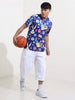 Men's Printed Pockets Slim Fit T-shirt