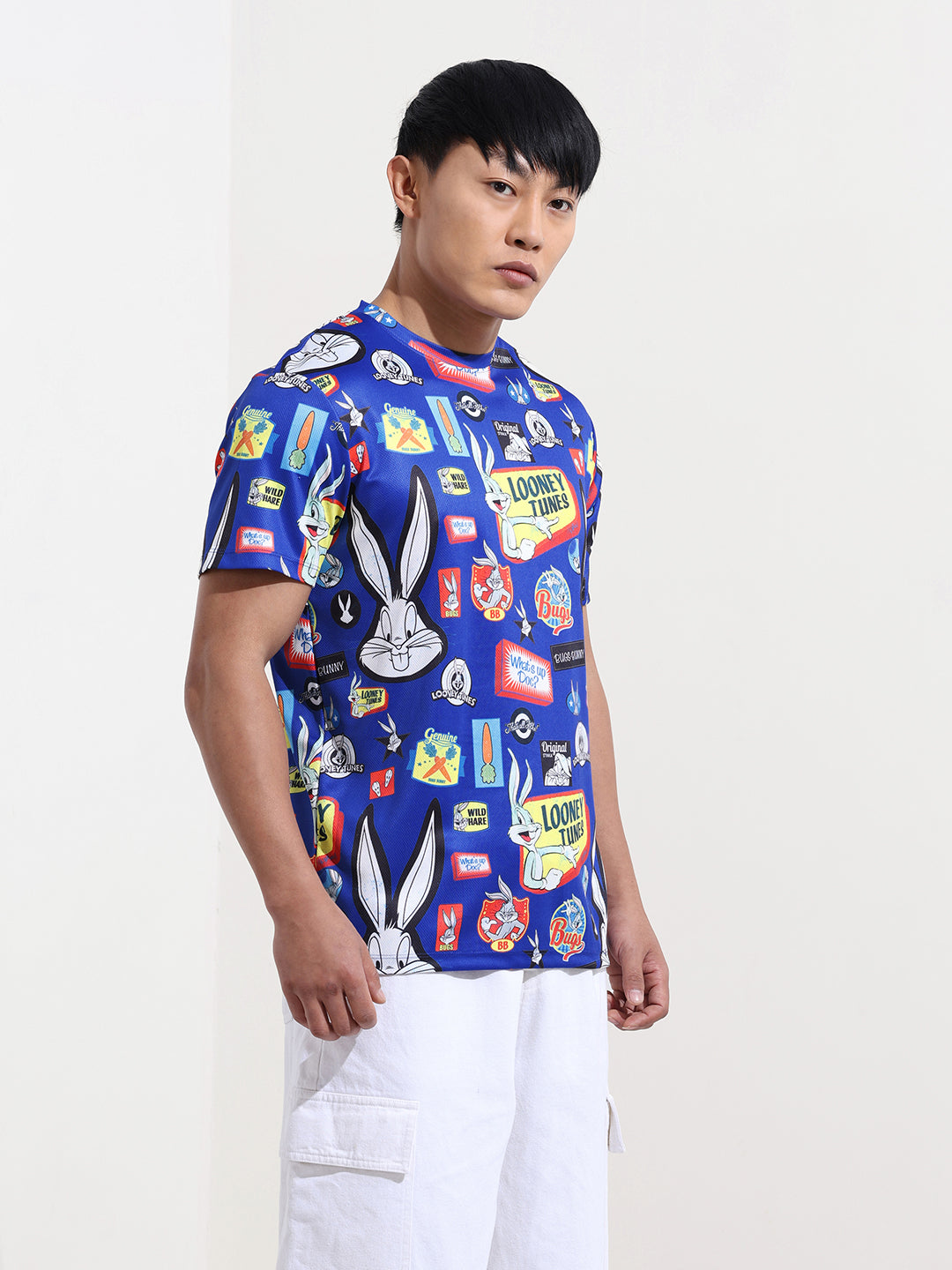 Men's Printed Pockets Slim Fit T-shirt