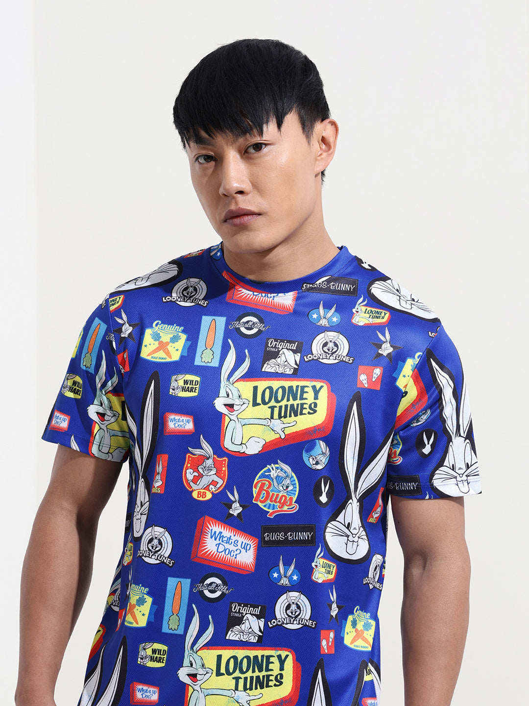 Men's Printed Pockets Slim Fit T-shirt