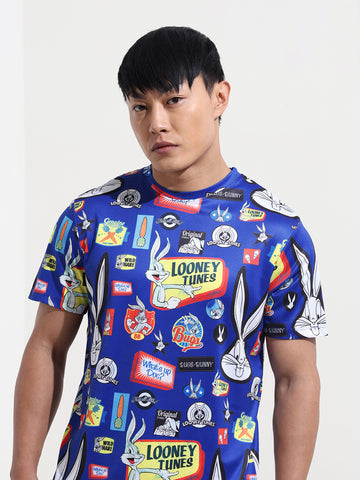 Men's Printed Pockets Slim Fit T-shirt
