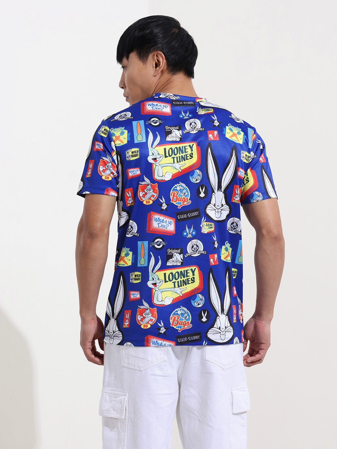 Men's Printed Pockets Slim Fit T-shirt