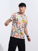 Men's Printed Applique Slim Fit T-shirt