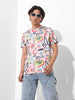 Men's Printed Applique Slim Fit T-shirt