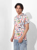 Men's Printed Applique Slim Fit T-shirt