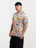 Men's Printed Applique Slim Fit T-shirt