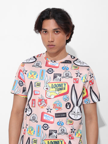 Men's Printed Applique Slim Fit T-shirt