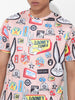 Men's Printed Applique Slim Fit T-shirt