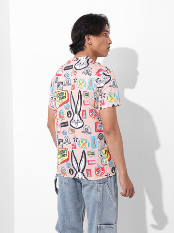 Men's Printed Applique Slim Fit T-shirt