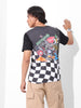 Men's Black Slim Fit Character Bugs Bunny Printed Crew Neck T-Shirt