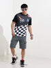 Men's Black Slim Fit Character Bugs Bunny Printed Crew Neck T-Shirt