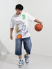 Men's White Boxy Fit Bugs Bunny Character Merchandise T-Shirt