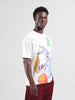 Men's White Boxy Fit Bugs Bunny Character Merchandise T-Shirt