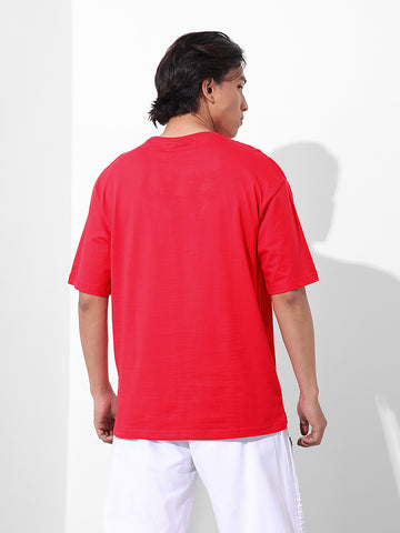 Men's Printed Applique Boxy T-shirt