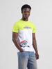 Men's White Slim Fit Character Tom & Jerry Printed T-Shirt