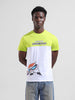 Men's White Slim Fit Character Tom & Jerry Printed T-Shirt