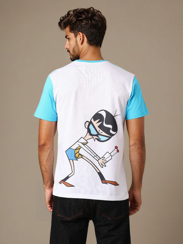Men's Dexter Colourblocked Round Neck Cotton's Slim Fit T-shirt
