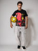 Men's Flash Graphic Printed Round Neck Cotton's Slim Fit T-shirt