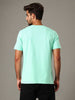 Men's Green Slim Fit Character Johnny Bravo Printed Crew Neck T-Shirt