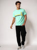 Men's Green Slim Fit Character Johnny Bravo Printed Crew Neck T-Shirt