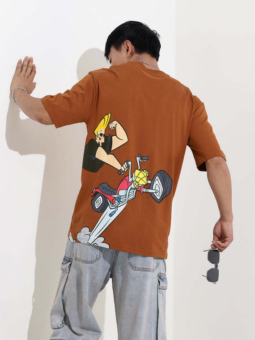 Men's Printed Applique Boxy T-shirt