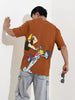 Men's Printed Applique Boxy T-shirt