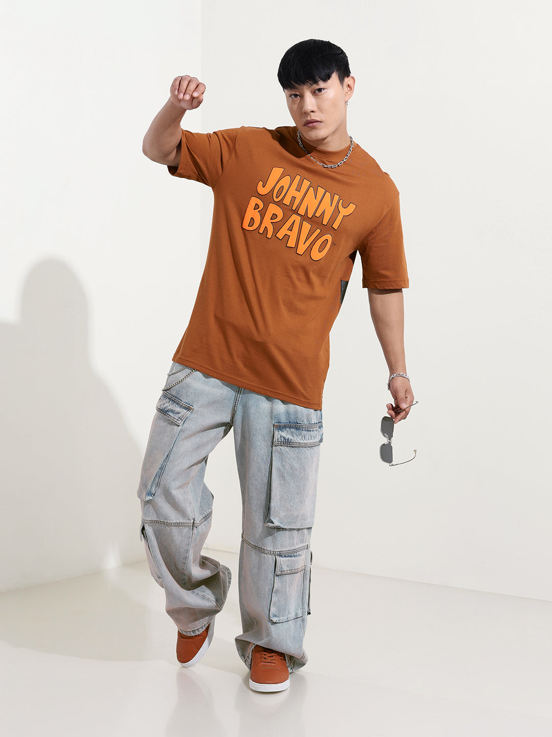Men's Printed Applique Boxy T-shirt