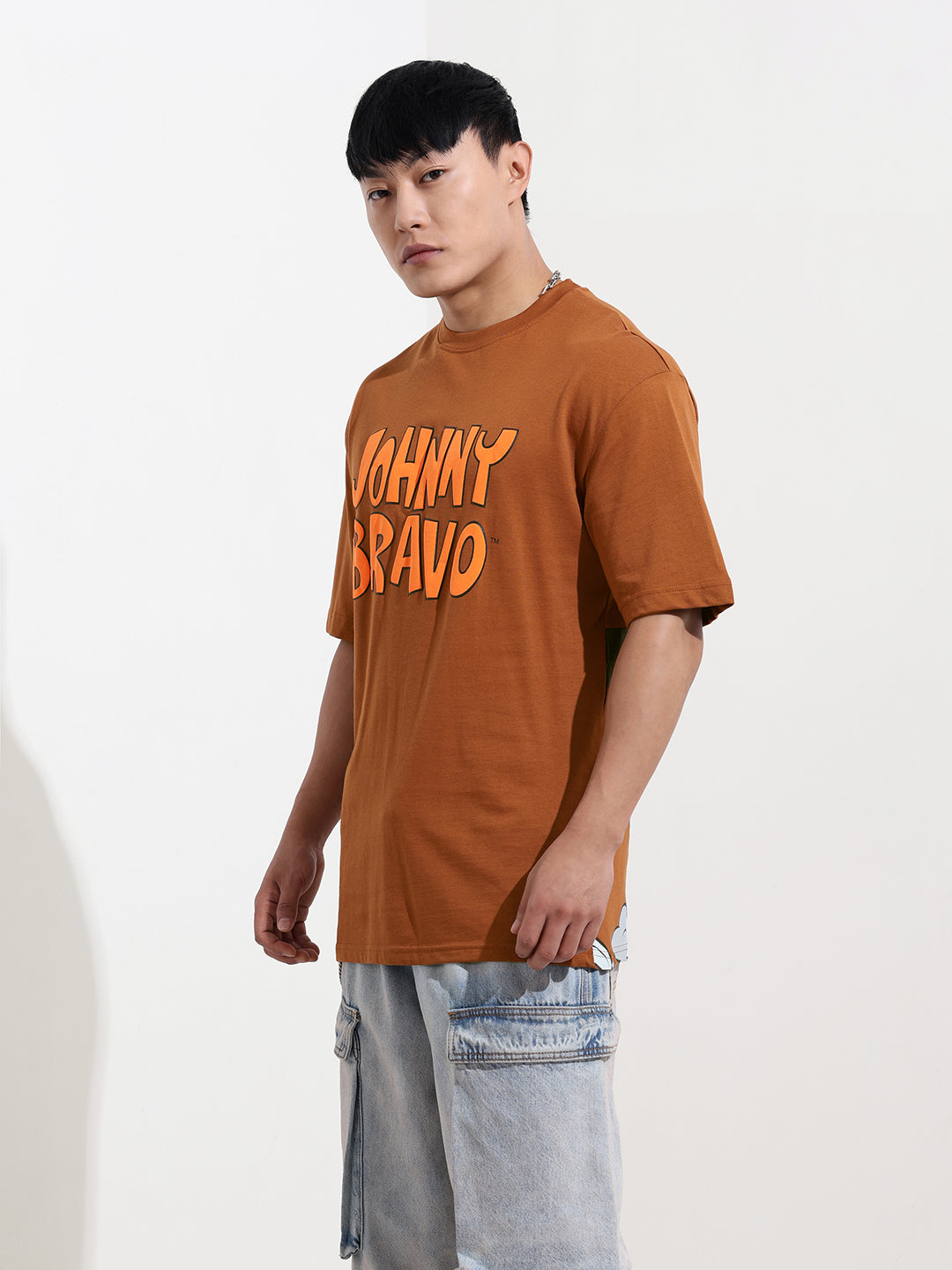 Men's Printed Applique Boxy T-shirt