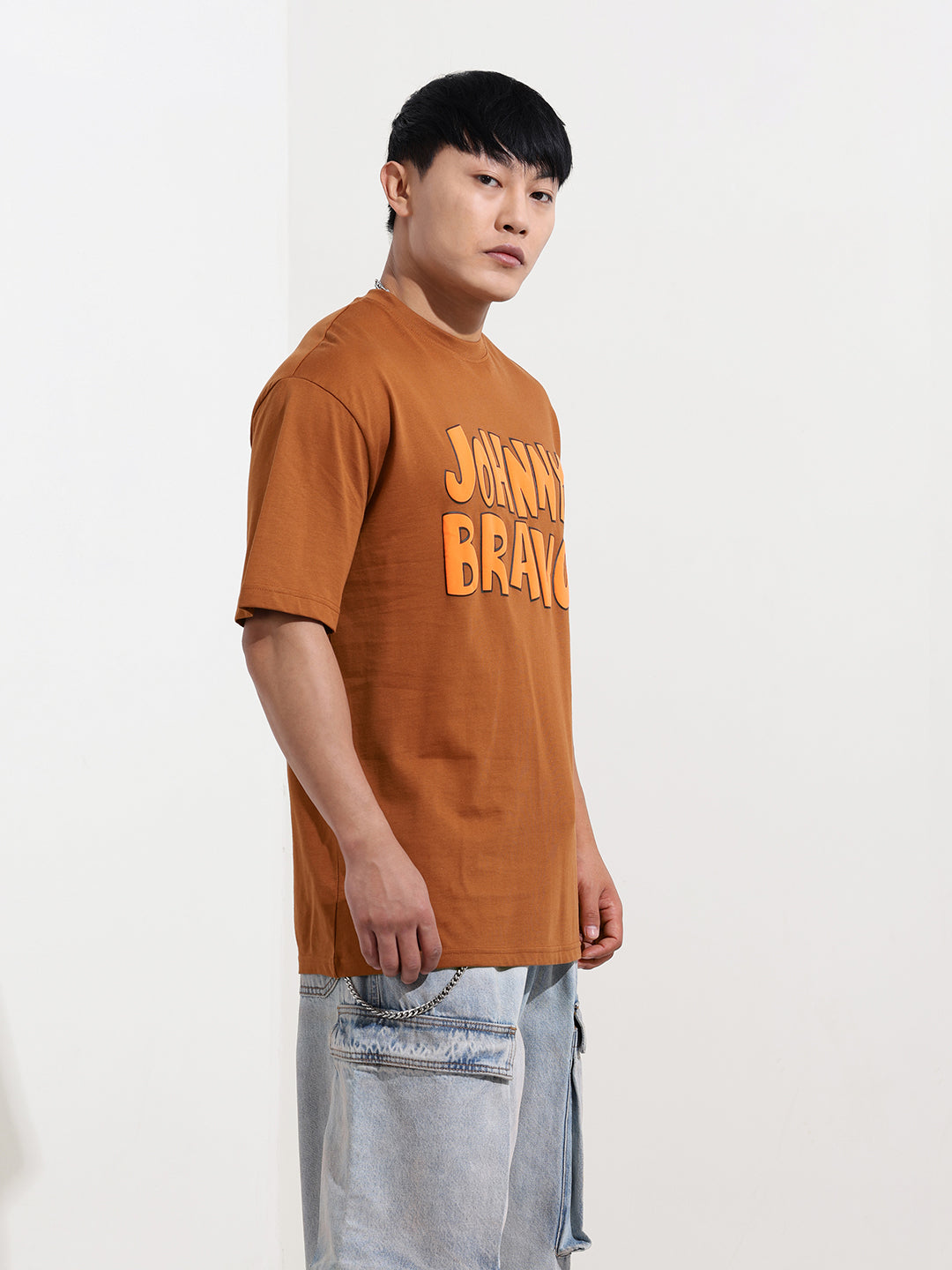 Men's Printed Applique Boxy T-shirt