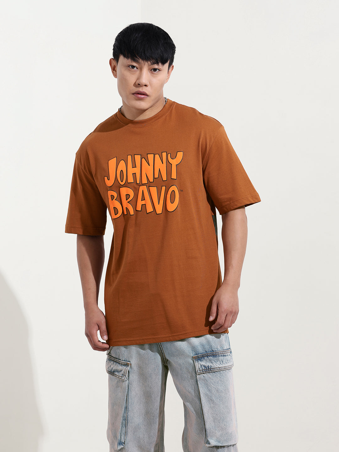 Men's Printed Applique Boxy T-shirt