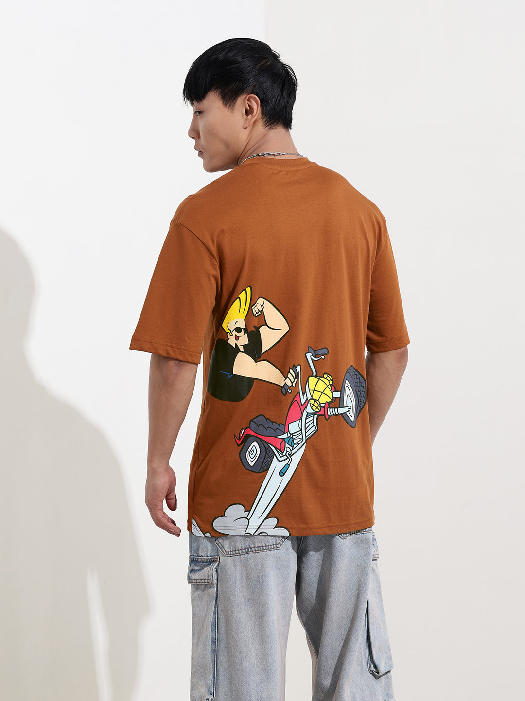 Men's Printed Applique Boxy T-shirt